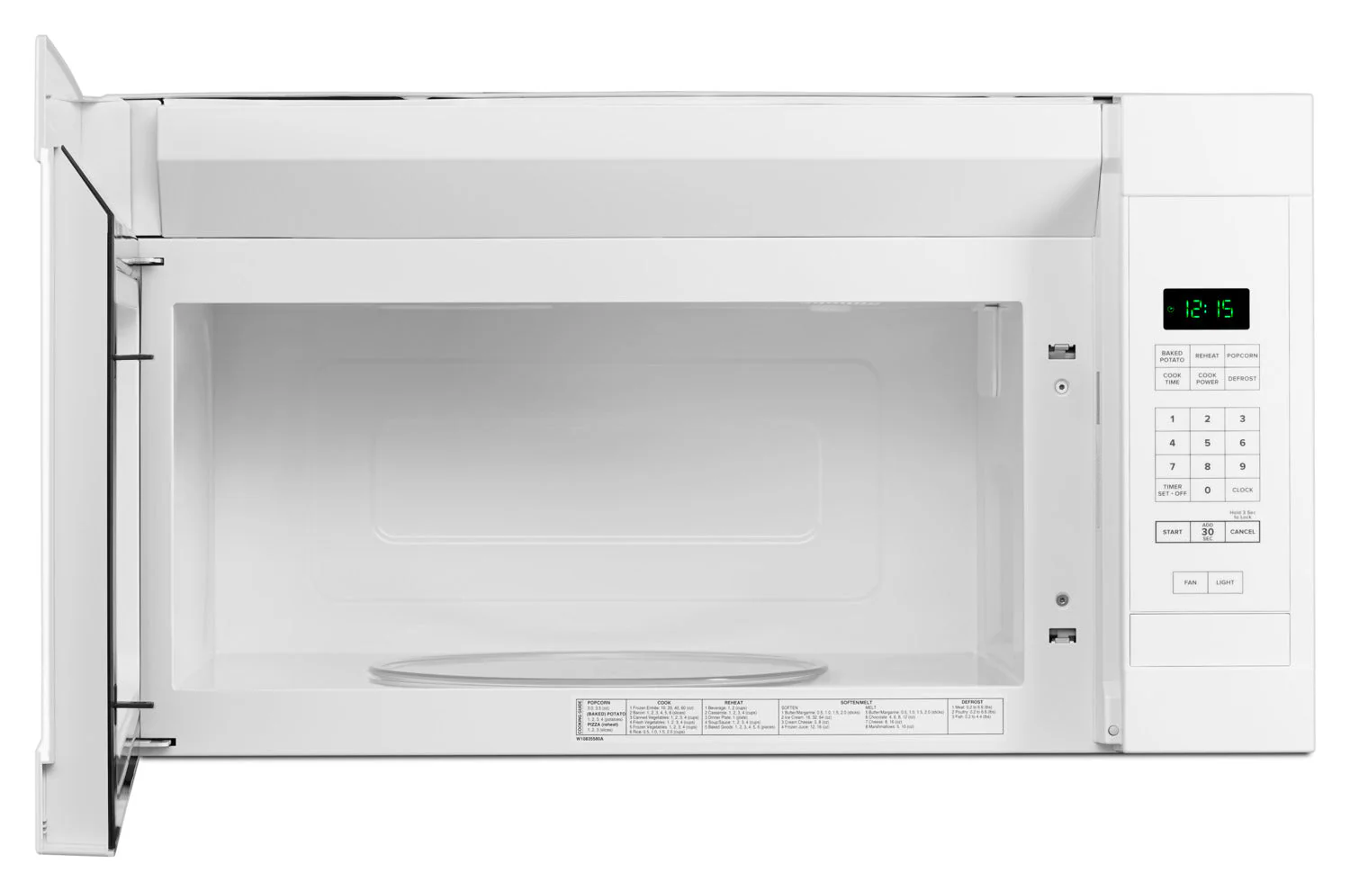 Amana White Over-the-Range Microwave (1.6 Cu. Ft.) - YAMV2307PFW - Image 3