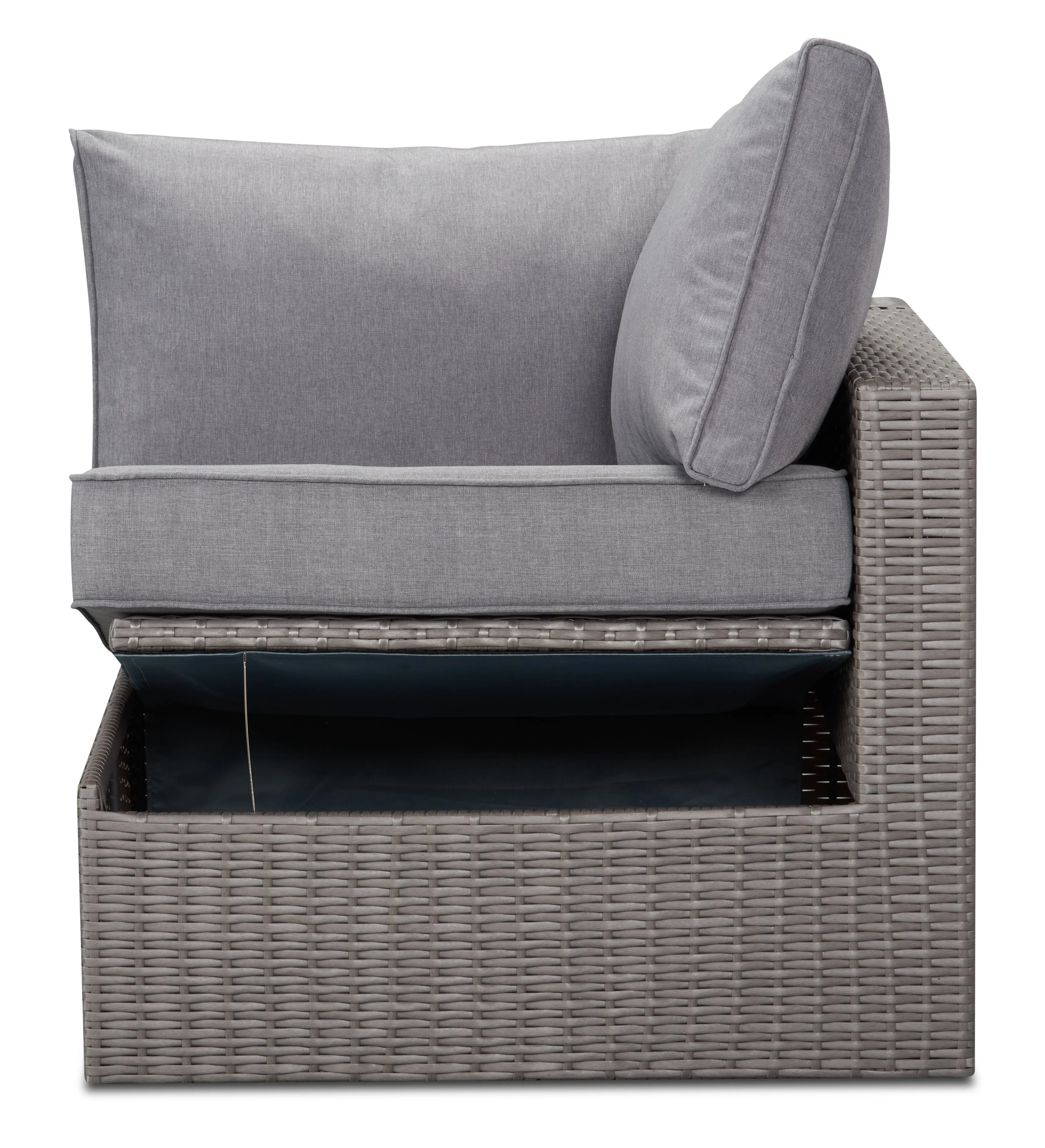 Anegada Corner Patio Chair with Storage - Image 4