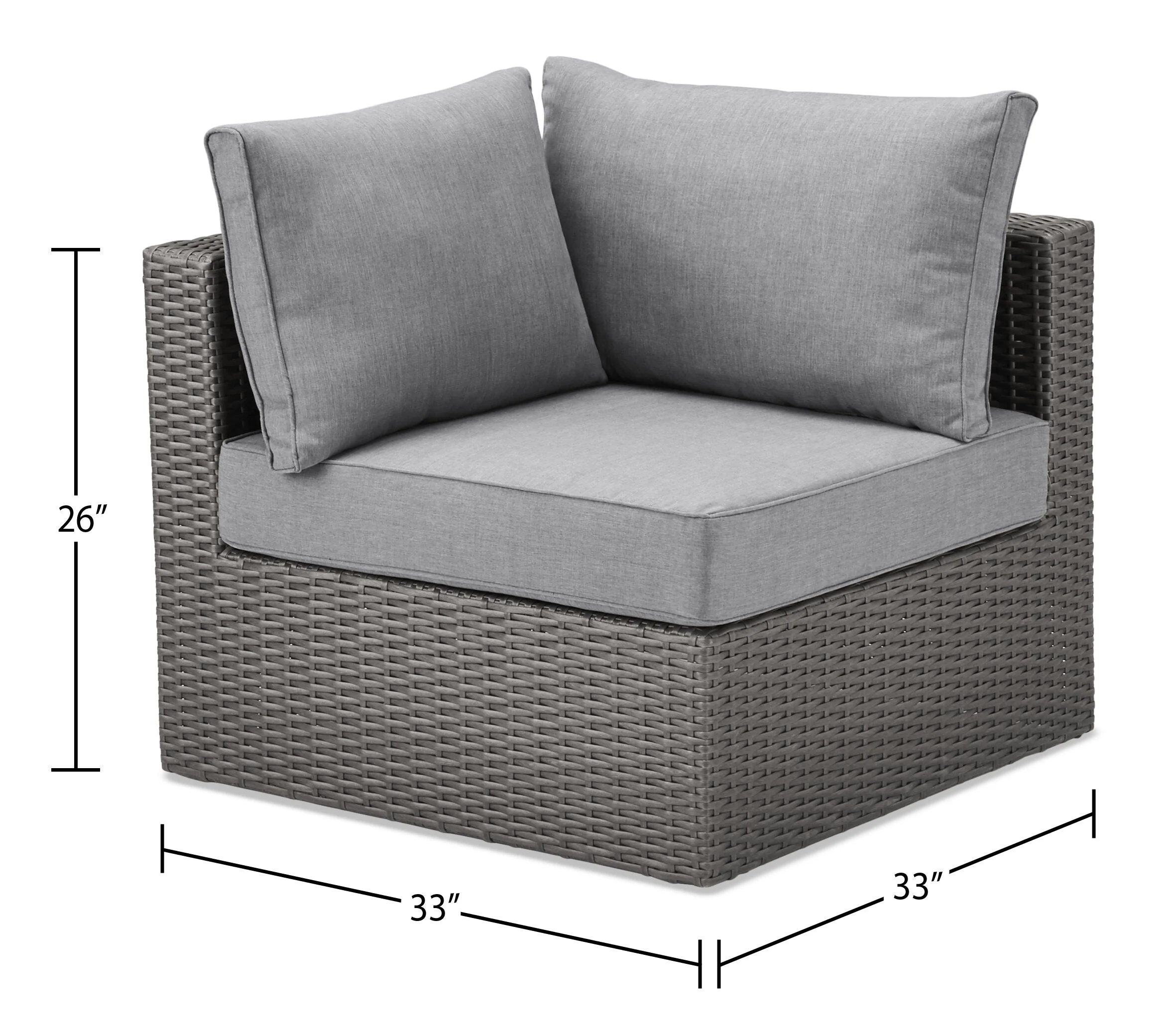 Anegada Corner Patio Chair with Storage - Image 9