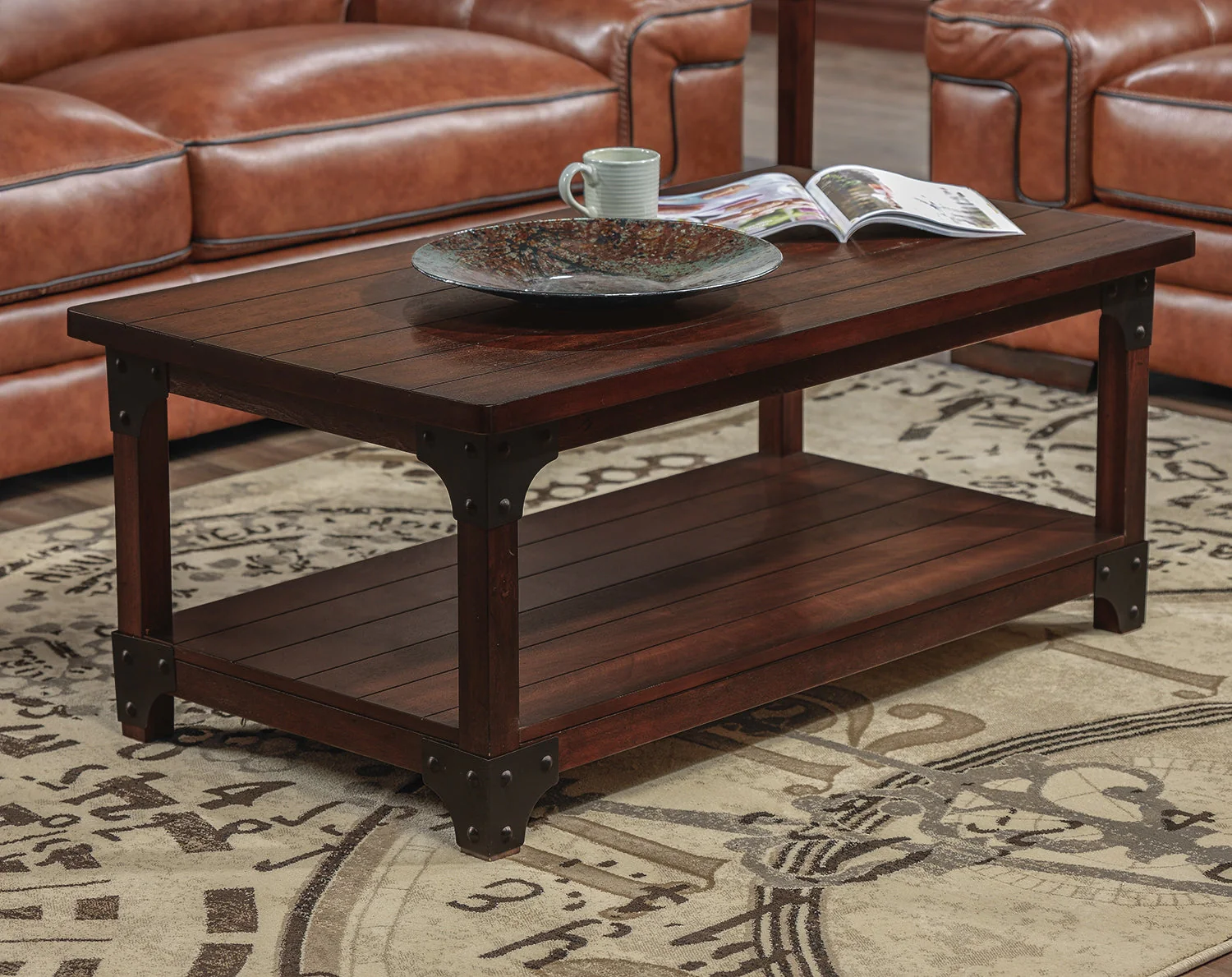 Chesterton Coffee Table and Two End Tables - Walnut - Image 4