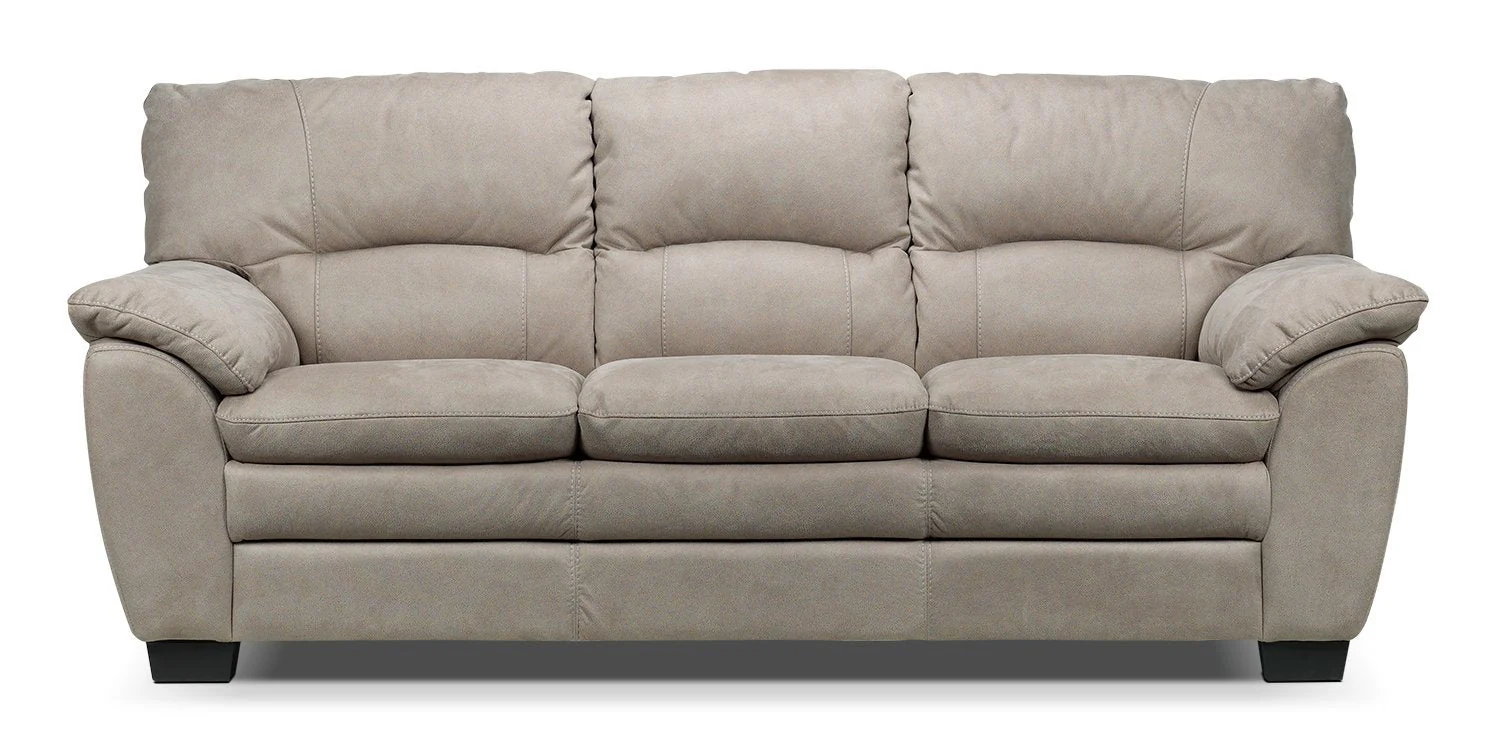 Maree Pillow Top Arm Fabric Sofa - Silver Grey - Image 4