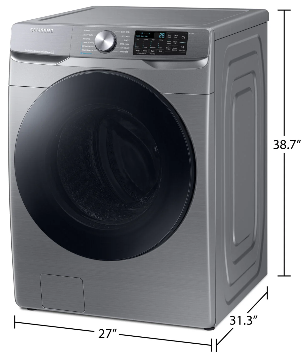 Samsung 5.2 Cu. Ft. Smart Front-Load Washer - WF45B6300AP/US - Image 9