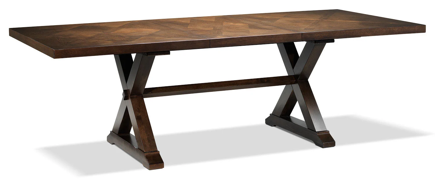 Umber Dining Table - Rustic Brown - Image 4