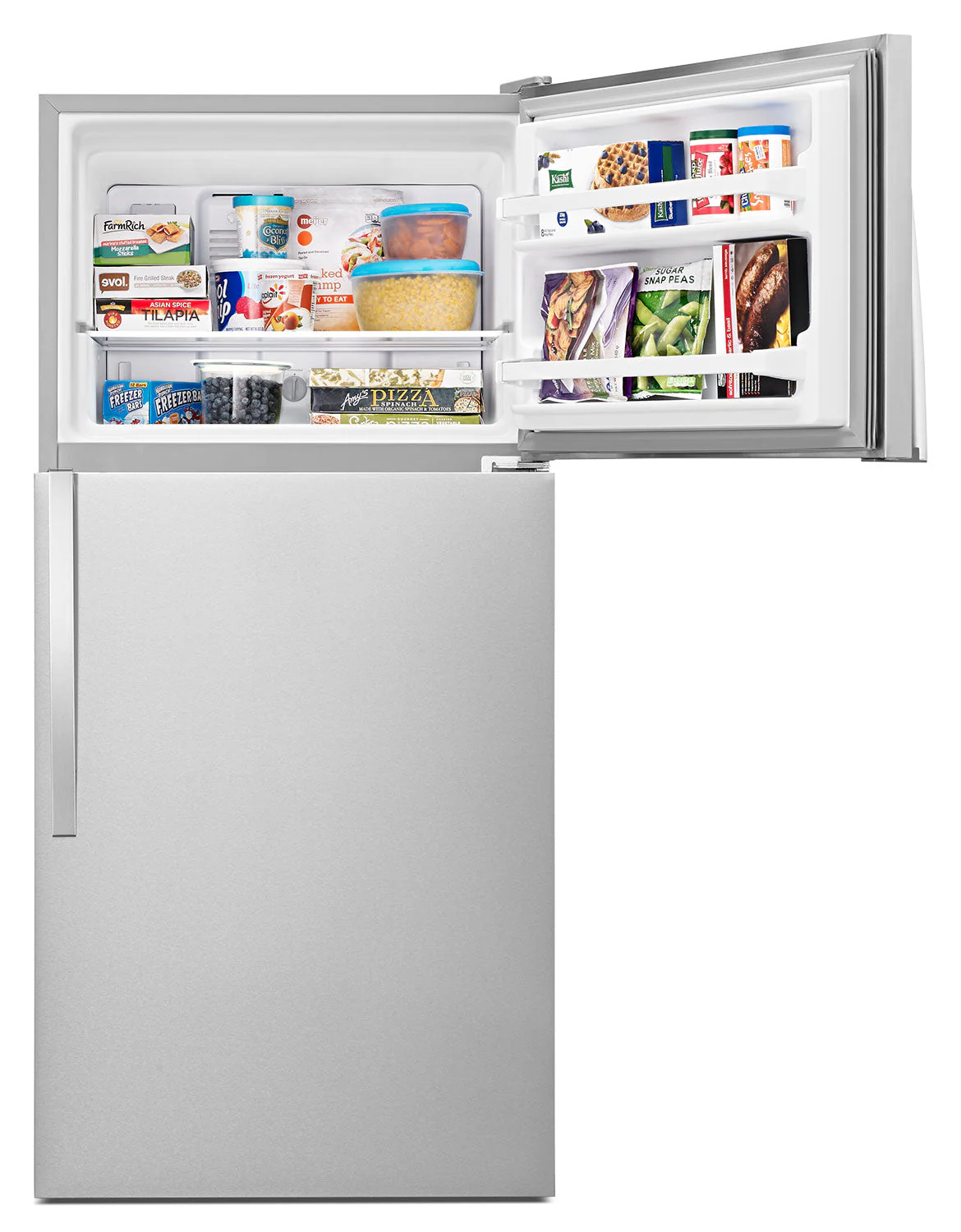 Whirlpool Stainless Steel Top-Freezer Refrigerator (18.25 Cu. Ft.) - WRT148FZDM - Image 3