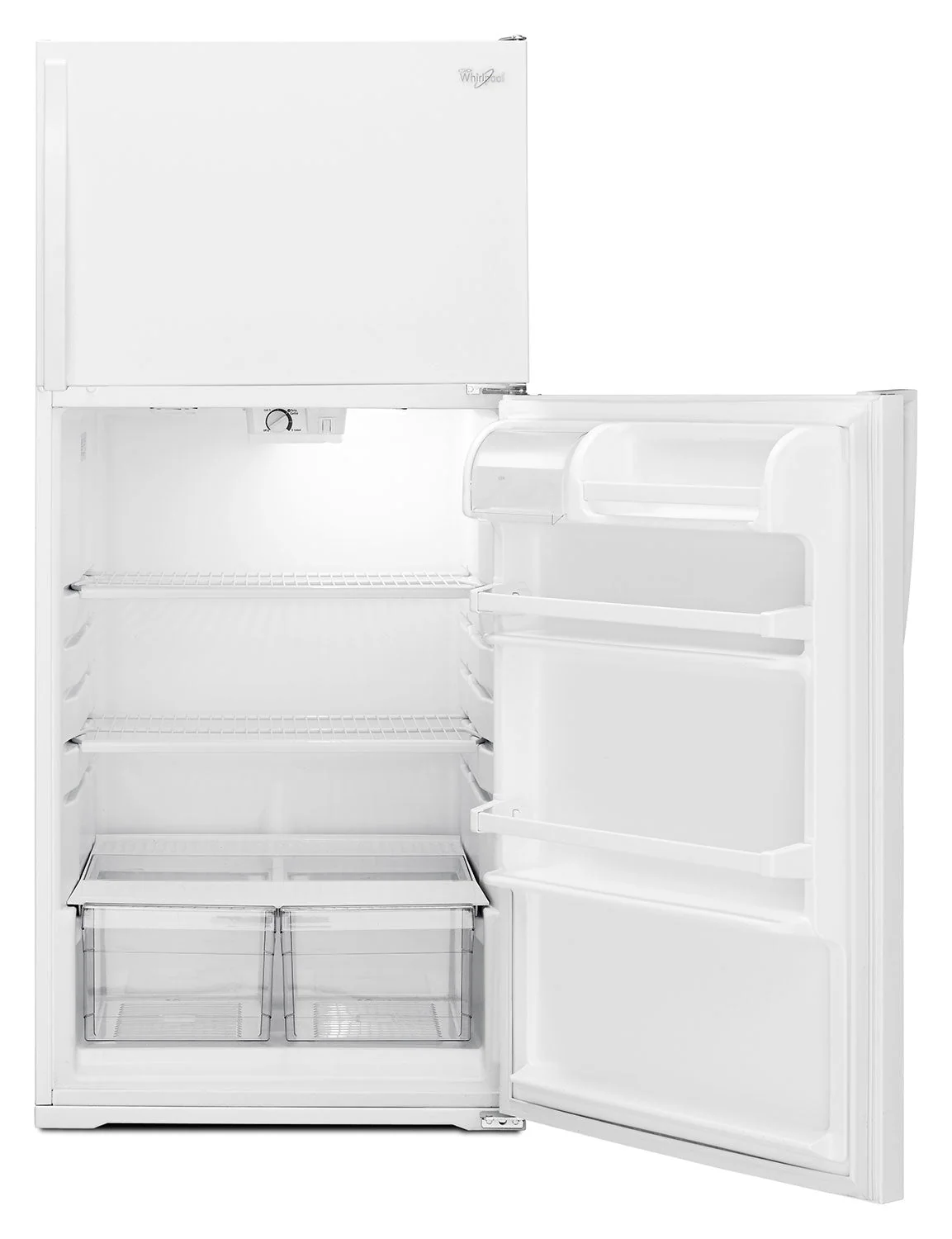 Whirlpool White Top-Freezer Refrigerator (14.3 Cu. Ft.) - WRT134TFDW - Image 6